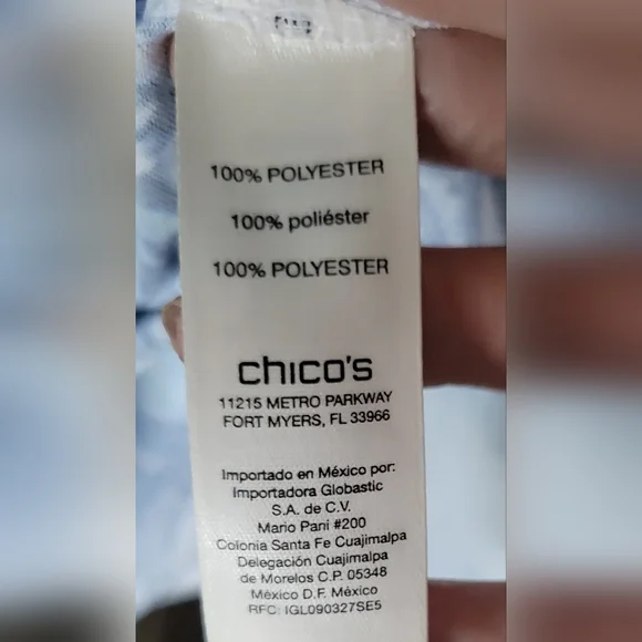 Chico's butterfly top - Picture 4 of 4